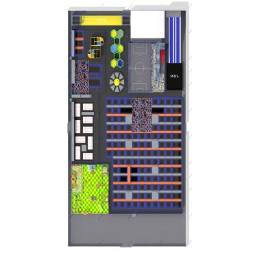 Páirc Trampoline Laistigh de Pháistí Tráchtála